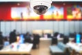 CCTV or security operating in office building or office center.