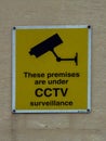 cctv security sign