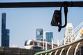 CCTV security video camera in city Royalty Free Stock Photo