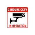 CCTV Sign of security system symbol