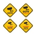 CCTV street signs Royalty Free Stock Photo