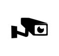 cctv or surveillance security camera monitoring vector logo design Royalty Free Stock Photo