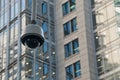 CCTV surveillance security dome camera in city center Royalty Free Stock Photo