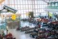 CCTV system security monitoring in airport blur