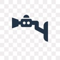 Cctv vector icon isolated on transparent background, Cctv trans Royalty Free Stock Photo