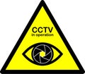 CCTV warning sign.