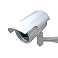 Cctv on white