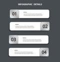 Plate metal info graphic template with 4 options. Can be used for web, diagram, graph, presentation, chart, report, step by step i