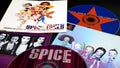 Cd and artwork by the British pop group SPICE GIRLS. formed in 1994 in London, it is the most successful women`s group