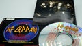 CD and artwork of the English heavy metal band DEF LEPPARD. they became the 80s most successful commercial rock band