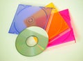 CD and CD cases Royalty Free Stock Photo