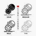 cd, disc, install, software, dvd Icon in Thin, Regular, Bold Line and Glyph Style. Vector illustration