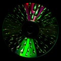 CD disc with water drops Royalty Free Stock Photo