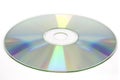 Cd disc on white background, cd-r, cd-rw isolated Royalty Free Stock Photo