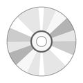 CD Disk icon isolated on white background, Vector illustration Royalty Free Stock Photo