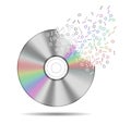 Cd or dvd, abstract storage medium Royalty Free Stock Photo