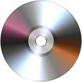 CD DVD audio video data recording isolated over white background Royalty Free Stock Photo