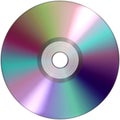 CD DVD audio video data recording isolated over white background Royalty Free Stock Photo
