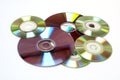 CD an DVD background Royalty Free Stock Photo