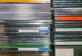 CD and DVD boxes and sleeves Royalty Free Stock Photo