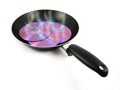 CD or DVD burning Royalty Free Stock Photo