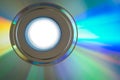 CD/DVD close up. Royalty Free Stock Photo
