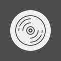 Compact disc icon sign symbol Royalty Free Stock Photo