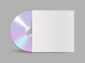 CD or DVD compact disc. Realistic vector compact disk. Royalty Free Stock Photo