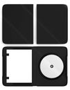 CD DVD Disc plastic box mockup. Perspective view. Royalty Free Stock Photo