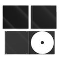 CD DVD Disc plastic box mockup. Top view. Royalty Free Stock Photo