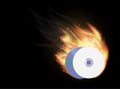 Cd dvd disk burning Royalty Free Stock Photo