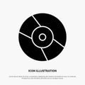 Cd, Dvd, Disk, Device solid Glyph Icon vector Royalty Free Stock Photo