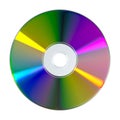 CD or DVD disk on white background Royalty Free Stock Photo