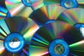 CD or DVD Disks Macro Royalty Free Stock Photo