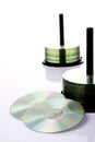 Cd and dvd Royalty Free Stock Photo