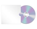 Cd, dvd isolated icon. Compact disc realistic element. Royalty Free Stock Photo