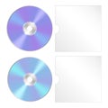 Cd, dvd isolated icon. Compact disc realistic set Royalty Free Stock Photo