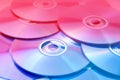 CD, DVD stack Royalty Free Stock Photo