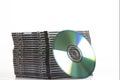 Cd dvd tower Royalty Free Stock Photo