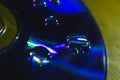 CD DVD WITH WATER DROPS Royalty Free Stock Photo