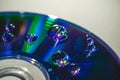 CD DVD WITH WATER DROPS Royalty Free Stock Photo