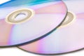 Cd dvd on white Royalty Free Stock Photo