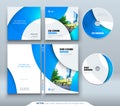 CD envelope, DVD case design. Business template for CD envelope and DVD disc case. Royalty Free Stock Photo