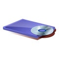 Cd game console icon, cartoon style Royalty Free Stock Photo