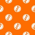 Cd pattern vector orange Royalty Free Stock Photo
