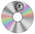 Cd with pirated software Royalty Free Stock Photo