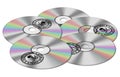 Cd with pirated software Royalty Free Stock Photo