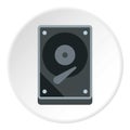 CD rom icon, flat style Royalty Free Stock Photo