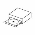 CD Rom Outline Vector Icon Royalty Free Stock Photo