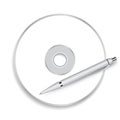 CD-ROM with a pen